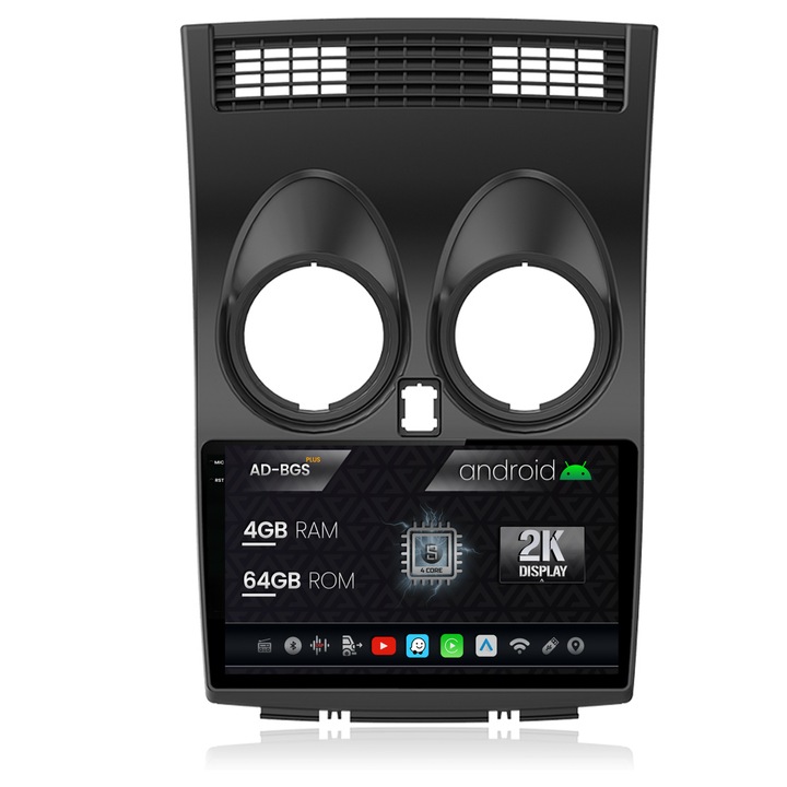 Navigatie Autodrop 2K Nissan Qashqai (2006-2014), Android OS, S-Quadcore, 4GB RAM, 64GB ROM, 9.5 Inch - AD-BGS90042K, AD-BGRKIT161