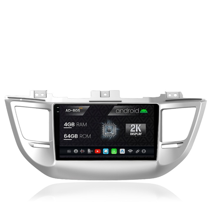 Navigatie Autodrop 2K Hyundai Tucson 3 (2015-2018), Android OS, S-Quadcore, 4GB RAM, 64GB ROM, 9.5 Inch - AD-BGS90042K, AD-BGRKIT176