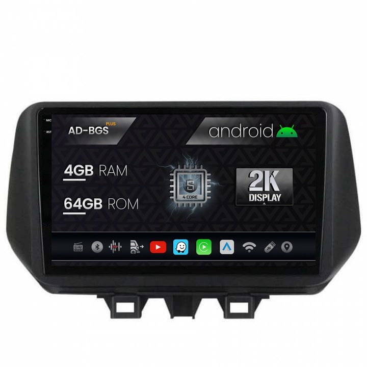 Navigatie Autodrop 2K Hyundai Tucson (2018-2020), Android OS, S-Quadcore, 4GB RAM, 64GB ROM, 9.5 Inch - AD-BGS90042K, AD-BGRKIT204