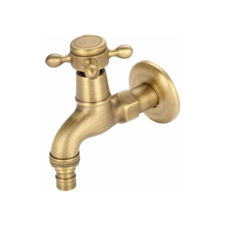 Vintage sárgaréz csaptelep, antik stílusú, könnyen telepíthető