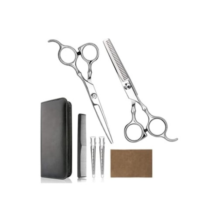 Set foarfeci de tuns cu pieptene, JEDBESETZT