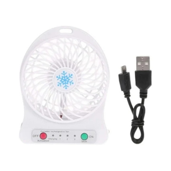 Вентилатор мини USB, модерен дизайн, безшумна работа, многоцветен