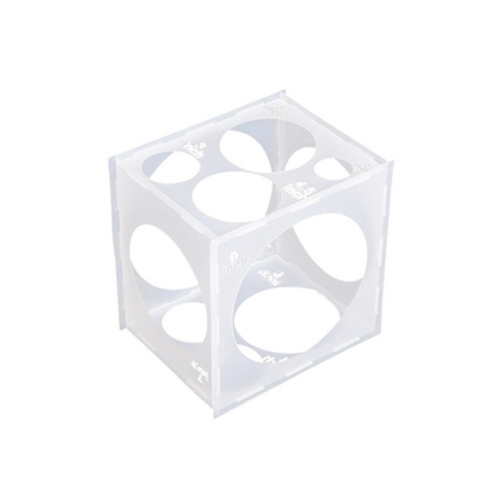 Áttetsző lufik dekorációhoz, szett, 11 méret, többszínű