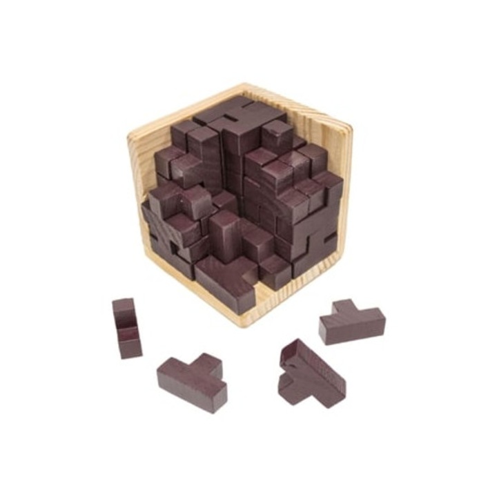 3D fa kocka puzzle