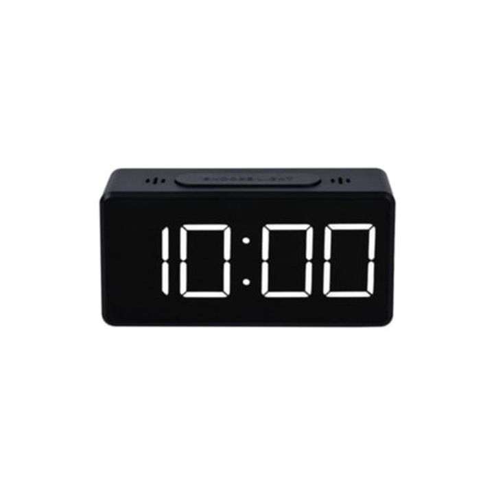 Dekoratív digitális óra, fekete