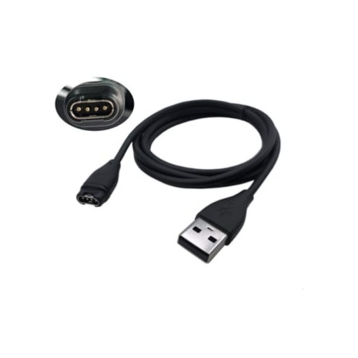 Зарядно устройство Garmin Forerunner USB, черно, аксесоари за смарт часовник