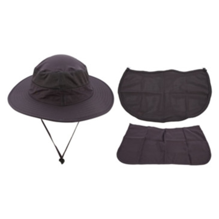 Palarie pentru pescuit, gri inchis, dimensiune ajustabila