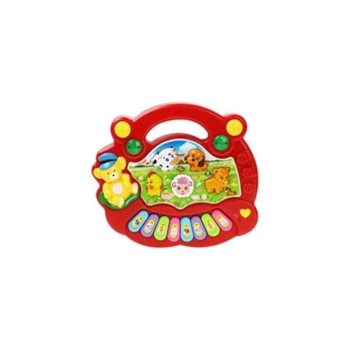 Elektromos zongora gyerekeknek, KH2023, hangszer, 3 év+, többszínű