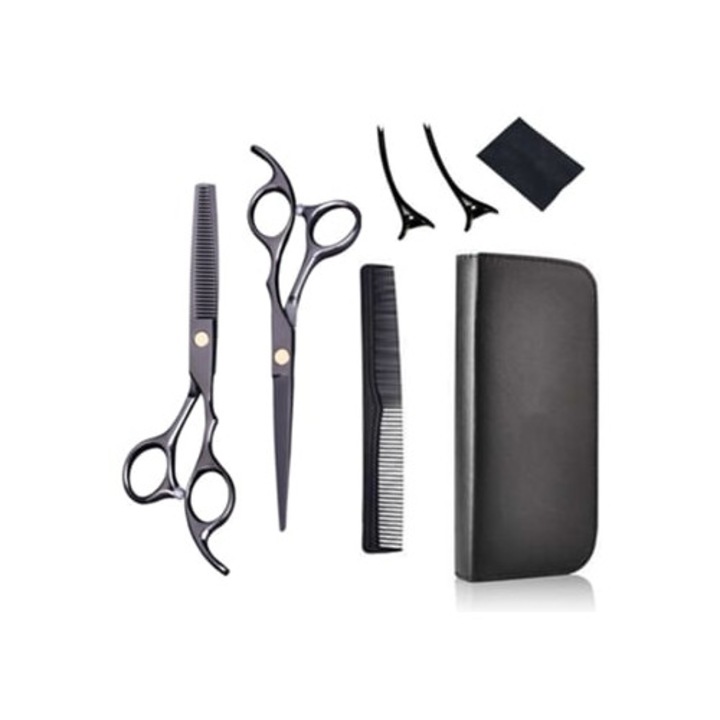 Kit foarfeca de tuns profesionala, negru