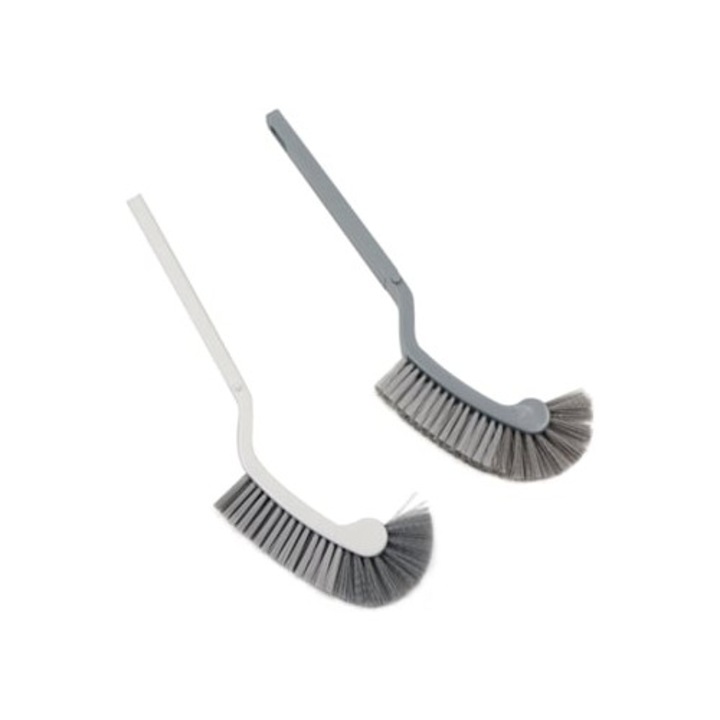 Set cu 2 perii cu maner lung, multifunctionale, pentru bucatarie, baie si piscina