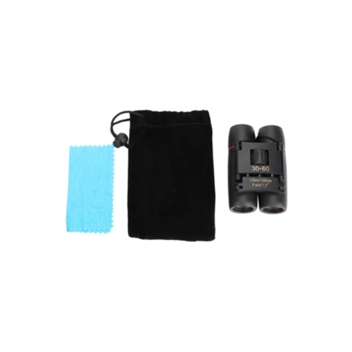 Мини бинокъл с нощно виждане, 30x60 увеличение, сгъваем телескоп, за пътуване