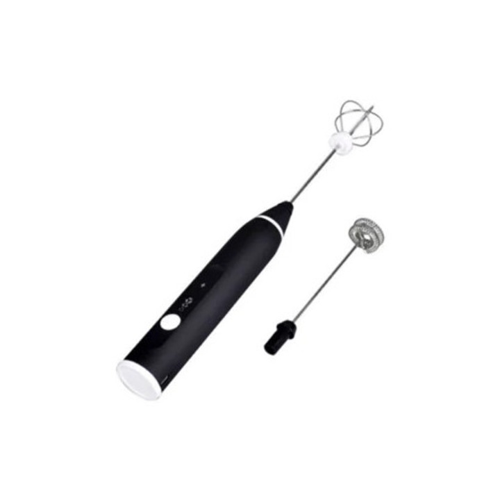 Espumator de lapte electric cu batatori dubli, reincarcabil USB, accesorii aparate cafea
