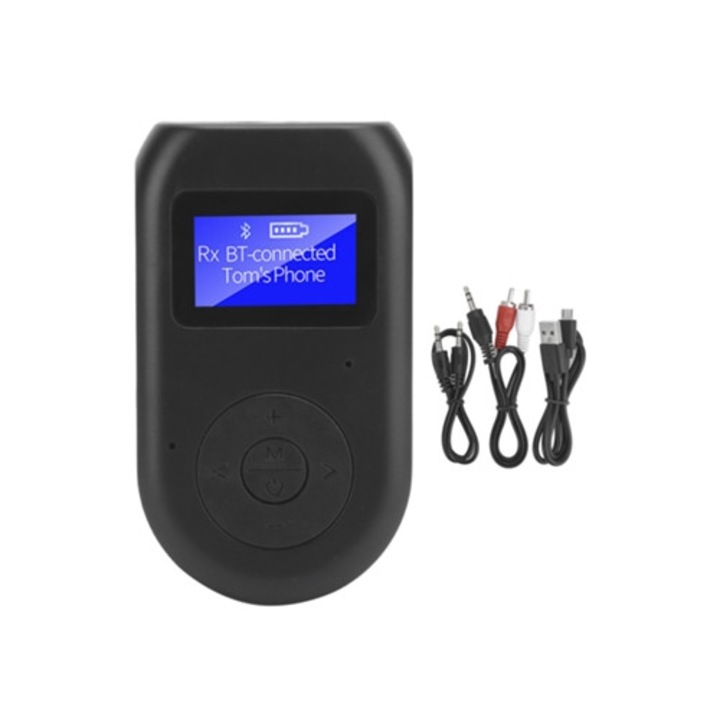 Adaptor audio Bluetooth 5.0 4 in 1, transmitator receptor 3,5 mm pentru TV/PC