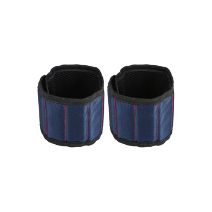 Set 2 bratari magnetice rezistente, pentru suruburi, cuie si burghie, albastre