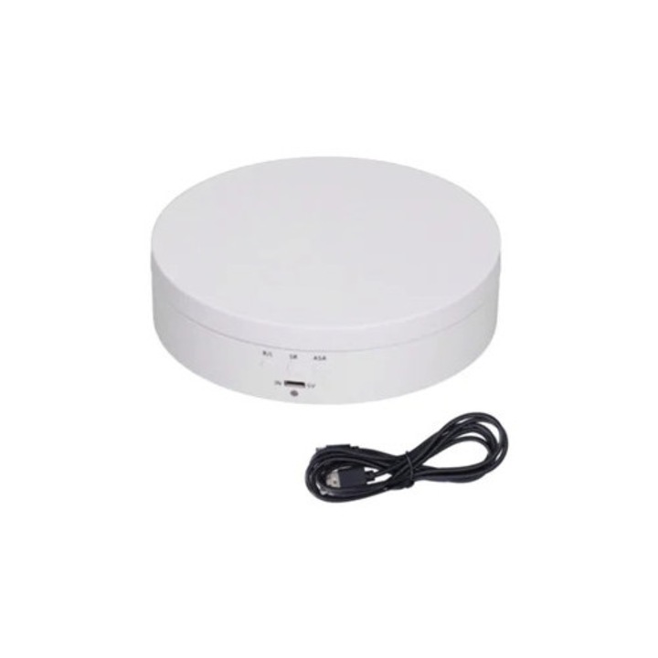 Platforma rotativa electrica pentru expozitii, viteza ajustabila, 30x30cm