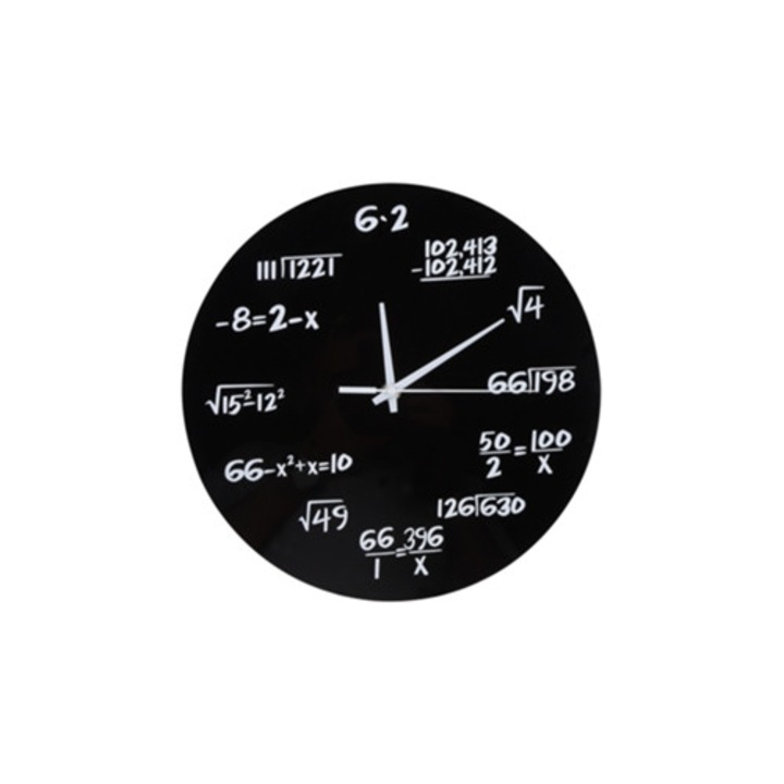 3D dekoratív óra matematikai képlettel, gyerekszobába, szett