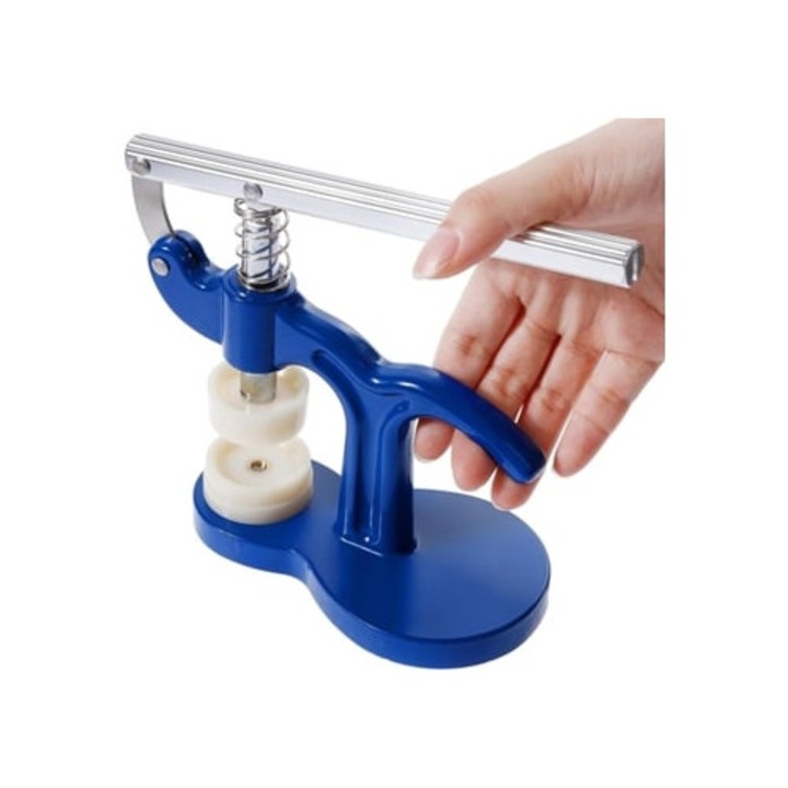 Пълен комплект от 13 части за ремонт на часовници с преса и 12 матрици, инструменти