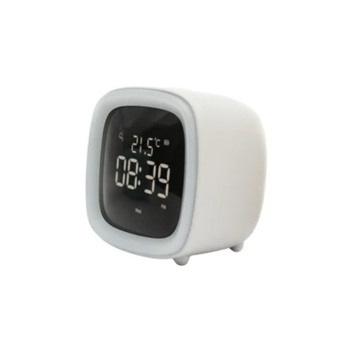 Truyuety többfunkciós LED dekoratív óra, hőmérséklet, éjszakai fény, töltő háziállatoknak