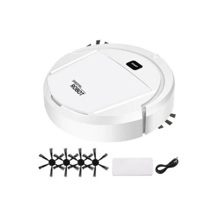 Робот прахосмукачка 3 в 1, усъвършенствана технология, интелигентна навигация, многоцветен