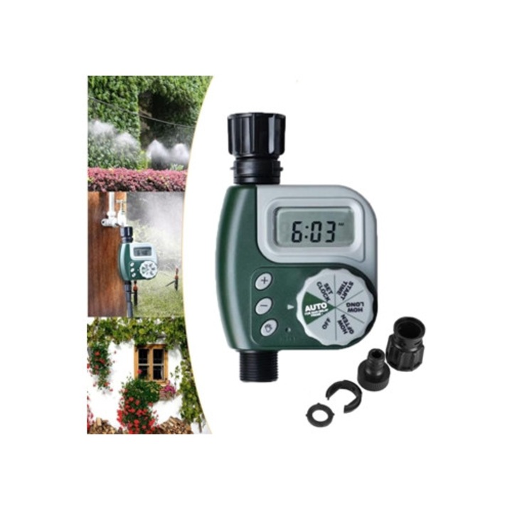 Програматор за напояване, електронен таймер, множество програми, външен