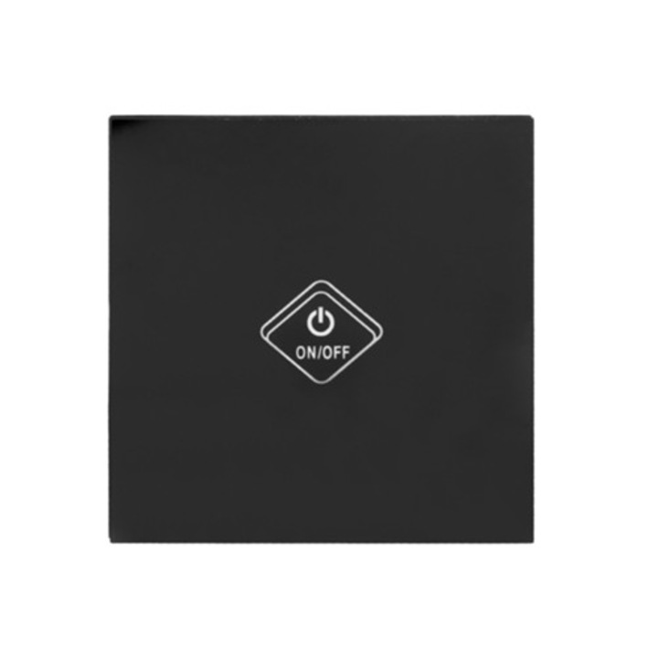 Vezeték nélküli okos érintőkapcsoló panel, Alexa és Google Home kompatibilis, 90-250 V, fekete