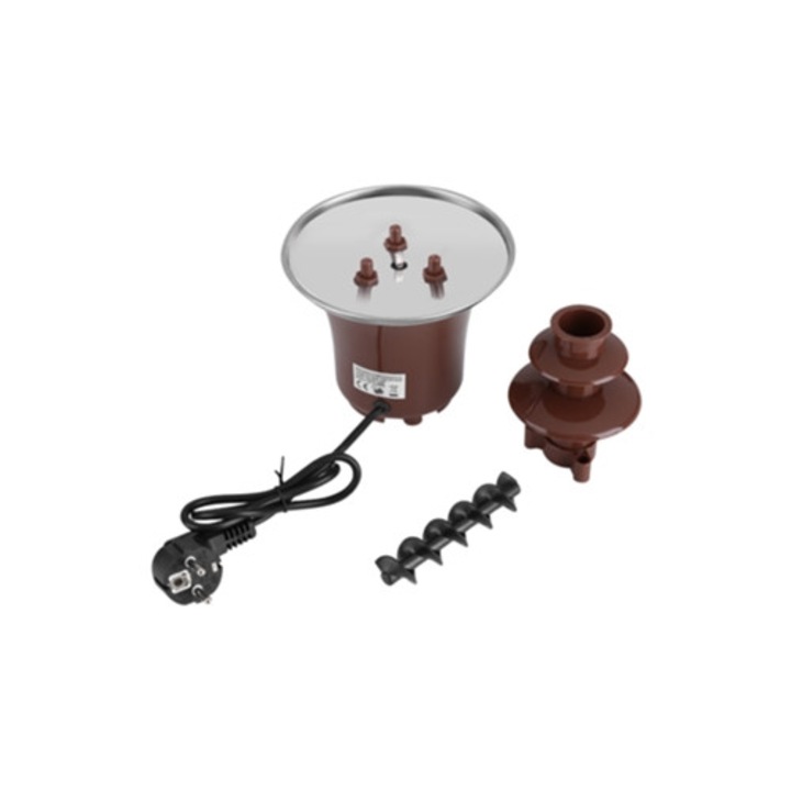 Elektromos csokoládé fondü gép, 3 szintes, 220 V, otthoni használatra és partikra