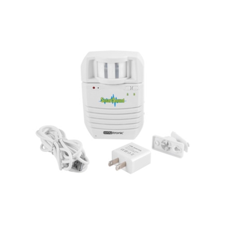 Detector de miscare infrarosu, PIR fara fir, alarma de securitate pentru acasa, audio MP3, priza americana