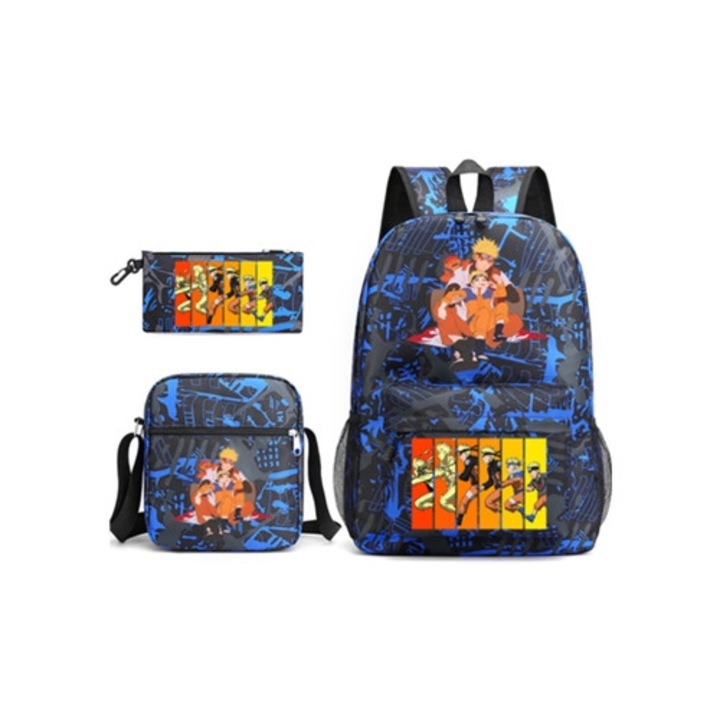 Ghiozdan Naruto KOHREE set 3 piese