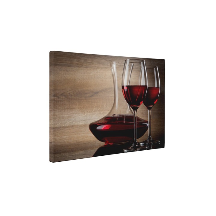 Vin rosu - Tablou Canvas - 90x120 cm