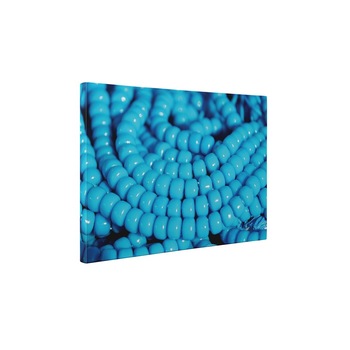 Margele albastre - Tablou Canvas - 35x45 cm Margele albastre - Tablou Canvas - 35x45 cm