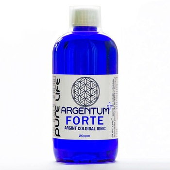 Argint coloidal ionic ARGENTUM+® FORTE 20ppm 480ml cu masura gradata Argint coloidal ionic ARGENTUM+® FORTE 20ppm 480ml cu masura gradata