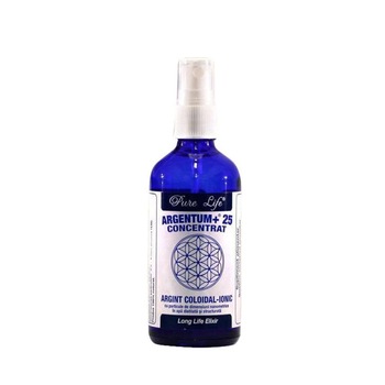 Argint coloidal ionic ARGENTUM+®25 CONCENTRAT 25ppm 120ml cu pulverizator Argint coloidal ionic ARGENTUM+®25 CONCENTRAT 25ppm 120ml cu pulverizator