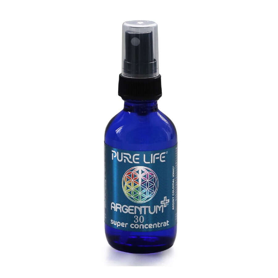 Argint coloidal ionic ARGENTUM+®30 SUPER CONCENTRAT 60ml cu pulverizator