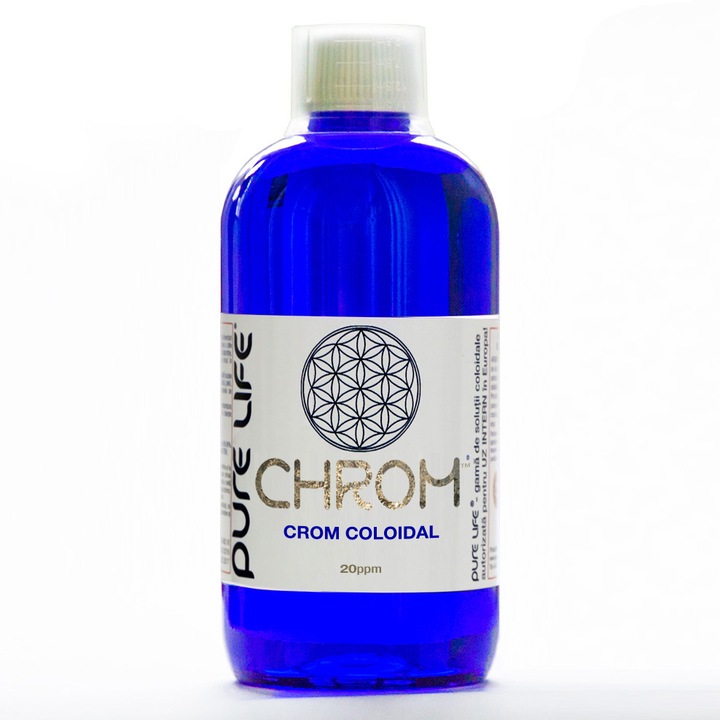 Crom coloidal, CHROM™ Pure Life, 20ppm 480ml