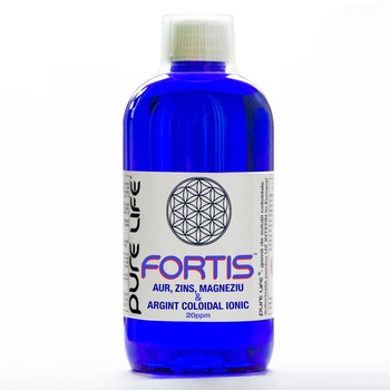 FORTIS™ (Au, Zn, Mg, Ag) Solutie mixta de Aur, Zinc, Magneziu, Argint, 20pm 480ml FORTIS™ (Au, Zn, Mg, Ag) Solutie mixta de Aur, Zinc, Magneziu, Argint, 20pm 480ml