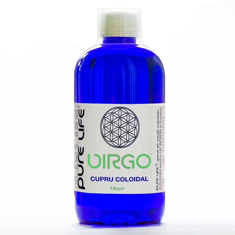 Cupru coloidal VIRGO™ Pure Life, 15ppm, 480ml