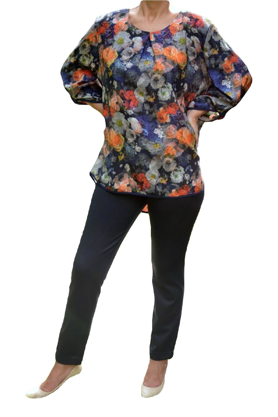 Pantaloni chic, cu design aparte, D&J Exclusive, Negru