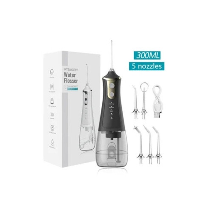 Hordozható szájzuhany L11, fekete