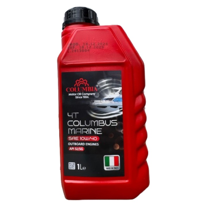 Ulei motor nave maritime SAE 10W/40 Columbia, 1L