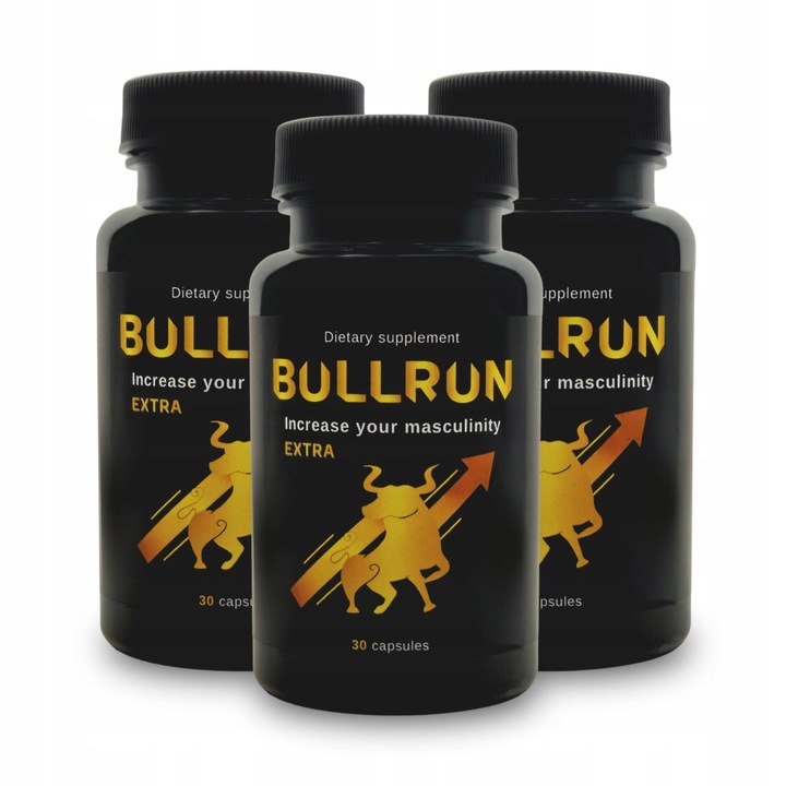 Set 3x BULLRUN NGS, supliment nutritiv, capsule, ingredient principal Maca, 30 capsule