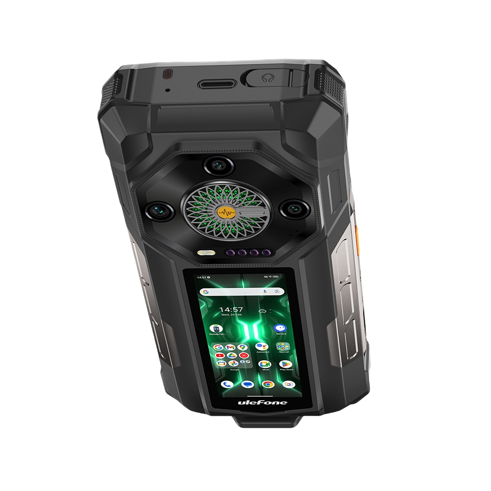 Telefon mobil Ulefone Armor 33 Pro, Dual SIM, 5G, Dimensity 7300x, Dual Screen 6.95-inch 120Hz 700nits + 3.4-inch, 32GB RAM / 512GB, Camera 50MP + 64MP + 50MP Macro, Stereo, Infrarosu, 25500mAh, NFC, IP68/IP69K, Android 15