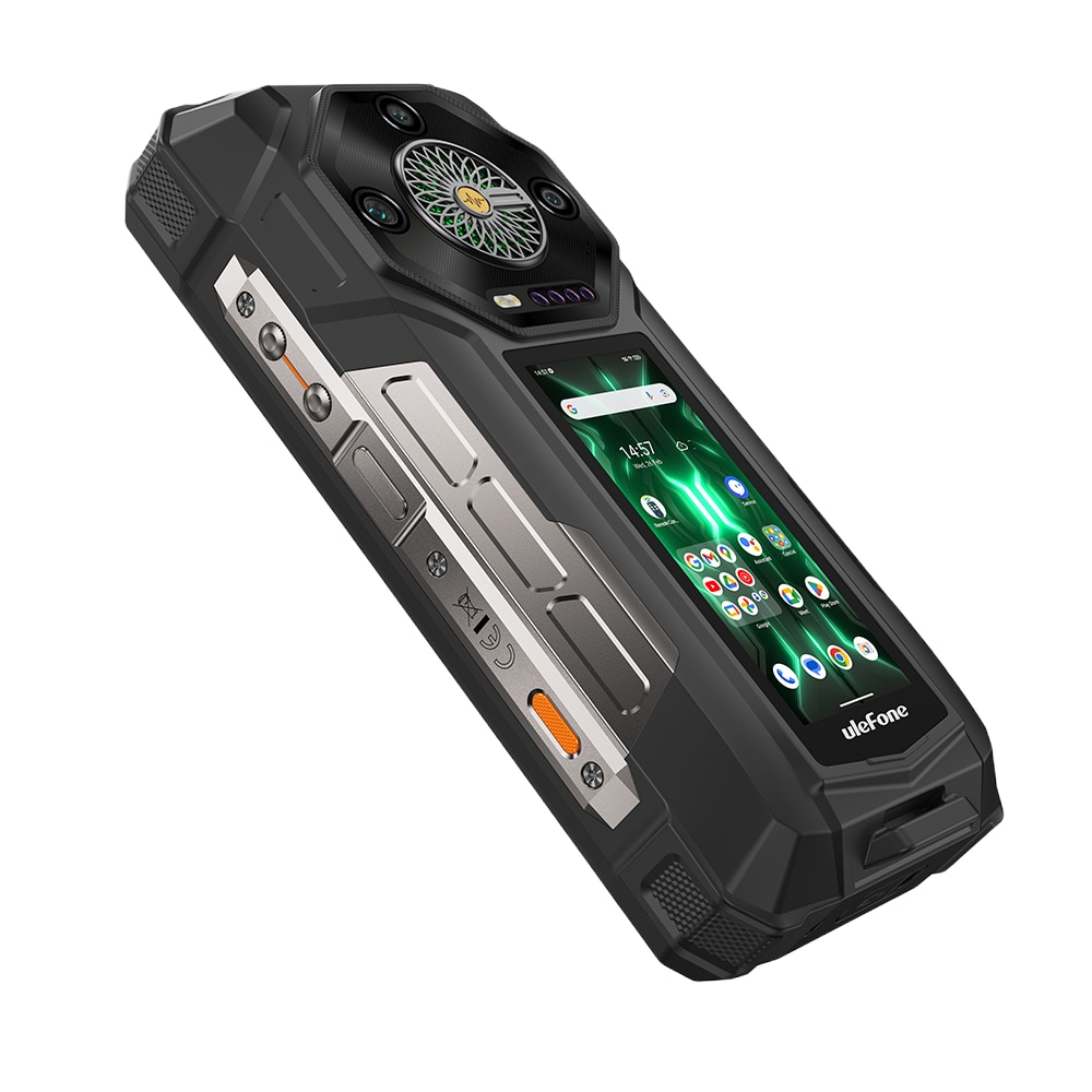 Telefon mobil Ulefone Armor 33 Pro, Dual SIM, 5G, Dimensity 7300x, Dual Screen 6.95-inch 120Hz 700nits + 3.4-inch, 32GB RAM / 512GB, Camera 50MP + 64MP + 50MP Macro, Stereo, Infrarosu, 25500mAh, NFC, IP68/IP69K, Android 15