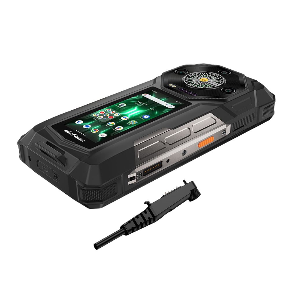 Telefon mobil Ulefone Armor 33 Pro, Dual SIM, 5G, Dimensity 7300x, Dual Screen 6.95-inch 120Hz 700nits + 3.4-inch, 32GB RAM / 512GB, Camera 50MP + 64MP + 50MP Macro, Stereo, Infrarosu, 25500mAh, NFC, IP68/IP69K, Android 15