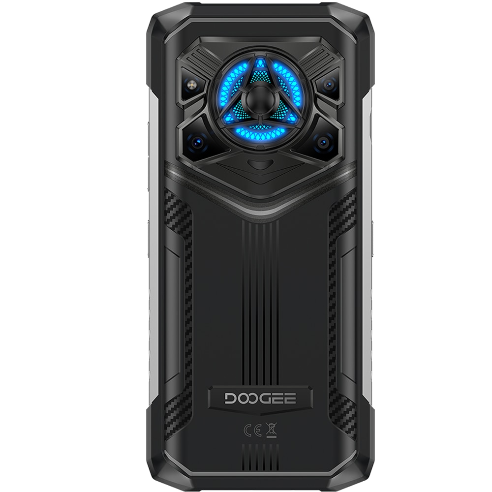 Telefon mobil Doogee Blade 20 Play, 5G, Dual SIM, Mediatek Dimensity 7050, WiFi 6, IPS 6.6-inch 90Hz, 32GB RAM, 256GB, Camera AI 50+20MP, Led Light Effect, 36mm High Speaker Power, NFC, 10300mAh, Android 15, Silver