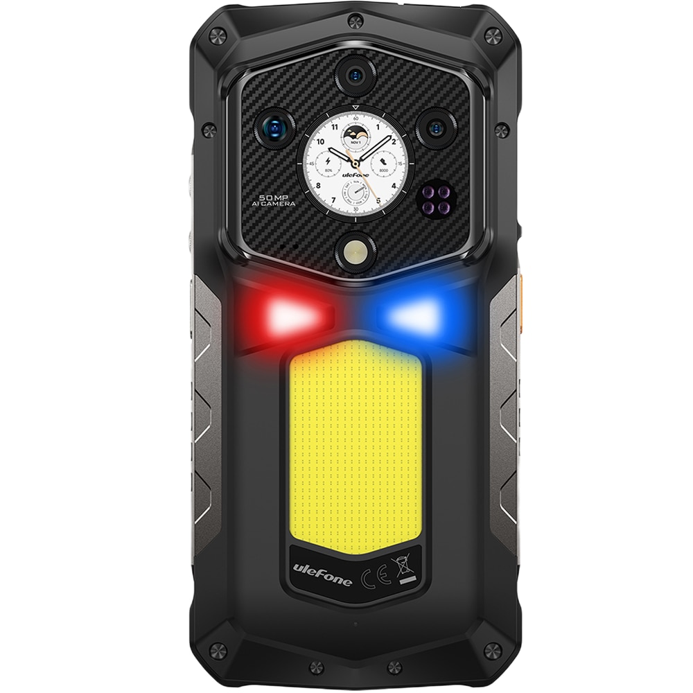 Telefon mobil Ulefone Armor 29 Ultra, Dual SIM, 5G, Dimensity 9300+ 4nm, Dual Screen AMOLED 6.67-inch 120Hz 2200nits + 1.04-inch, 32GB RAM / 1TB, Camera 50MP AF + 64MP Night + 50MP Macro Ultra Wide, Video 8K, 21200mAh, 120W, NFC, IP68/IP69K, Android 15