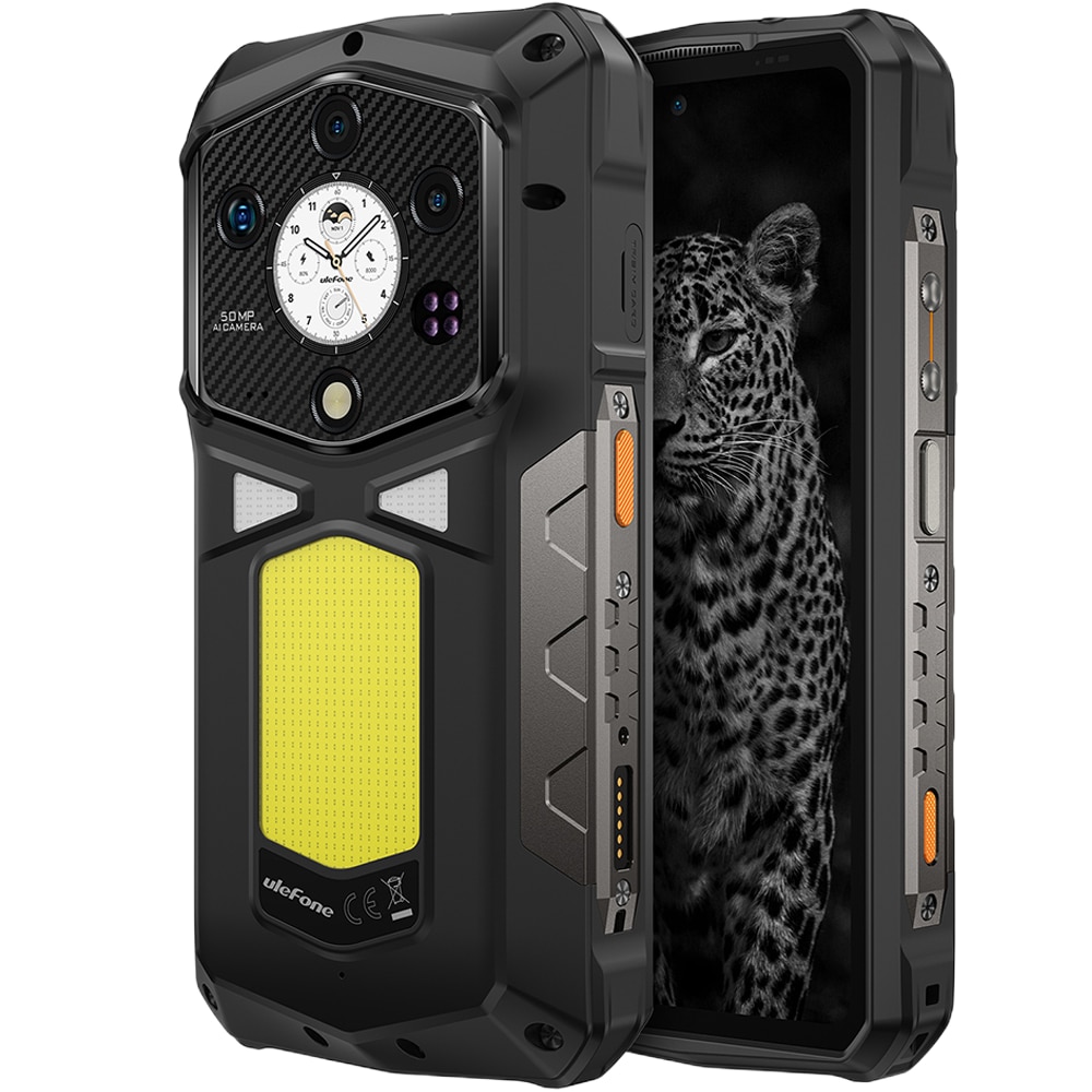 Telefon mobil Ulefone Armor 29 Ultra, Dual SIM, 5G, Dimensity 9300+ 4nm, Dual Screen AMOLED 6.67-inch 120Hz 2200nits + 1.04-inch, 32GB RAM / 1TB, Camera 50MP AF + 64MP Night + 50MP Macro Ultra Wide, Video 8K, 21200mAh, 120W, NFC, IP68/IP69K, Android 15