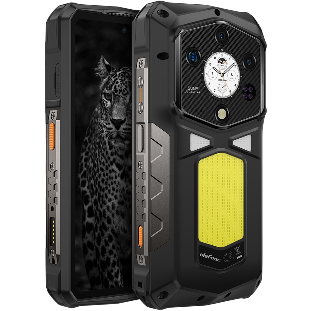 Telefon mobil Ulefone Armor 29 Ultra, Dual SIM, 5G, Dimensity 9300+ 4nm, Dual Screen AMOLED 6.67-inch 120Hz 2200nits + 1.04-inch, 32GB RAM / 1TB, Camera 50MP AF + 64MP Night + 50MP Macro Ultra Wide, Video 8K, 21200mAh, 120W, NFC, IP68/IP69K, Android 15