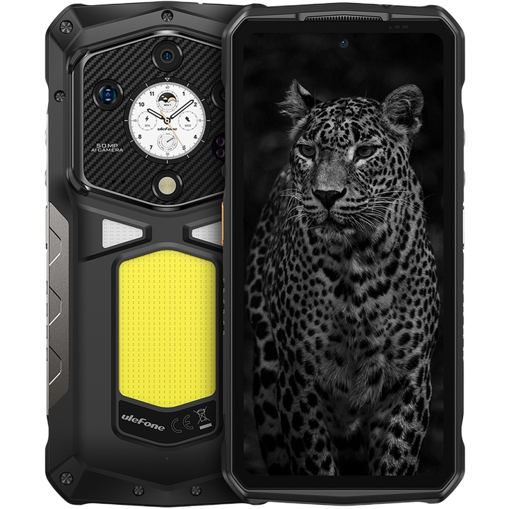 Telefon mobil Ulefone Armor 29 Ultra, Dual SIM, 5G, Dimensity 9300+ 4nm, Dual Screen AMOLED 6.67-inch 120Hz 2200nits + 1.04-inch, 32GB RAM / 1TB, Camera 50MP AF + 64MP Night + 50MP Macro Ultra Wide, Video 8K, 21200mAh, 120W, NFC, IP68/IP69K, Android 15