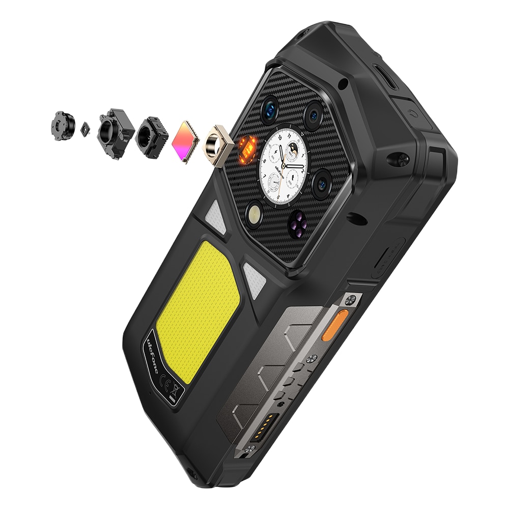 Telefon mobil Ulefone Armor 29 Pro Thermal ThermoVue T2, Dual SIM, 5G, Dimensity 7400, AMOLED 6.67-inch 120Hz 2200nits + 1.04-inch, 32GB RAM / 512GB, Camera 50MP AF + 64MP Night + 50MP Macro Ultra Wide, 21200mAh, 120W, NFC, IP68/IP69K, Android 15