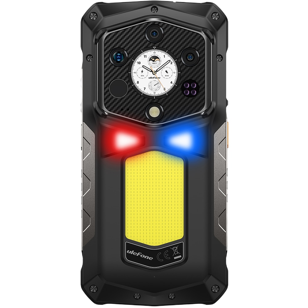 Telefon mobil Ulefone Armor 29 Pro Thermal ThermoVue T2, Dual SIM, 5G, Dimensity 7400, AMOLED 6.67-inch 120Hz 2200nits + 1.04-inch, 32GB RAM / 512GB, Camera 50MP AF + 64MP Night + 50MP Macro Ultra Wide, 21200mAh, 120W, NFC, IP68/IP69K, Android 15